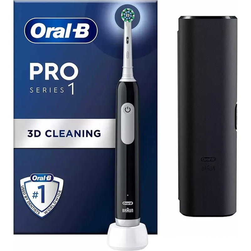 Зубная электрощетка Braun Oral-B Pro1 D305.513.3X CrossAction Black