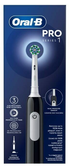 Зубна електрощітка Braun Oral-B Pro1 D305.513.3X CrossAction Black