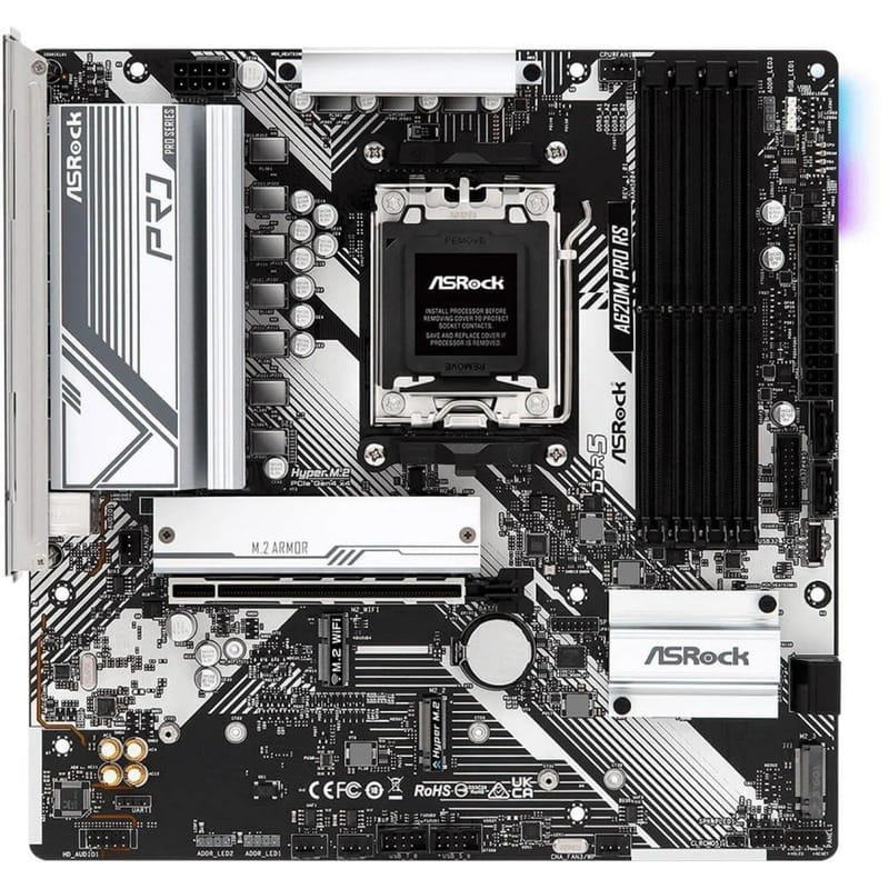 Материнская плата ASRock A620M Pro RS Socket AM5