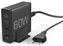 Сетевое зарядное устройство Hama 60W Black (201628)