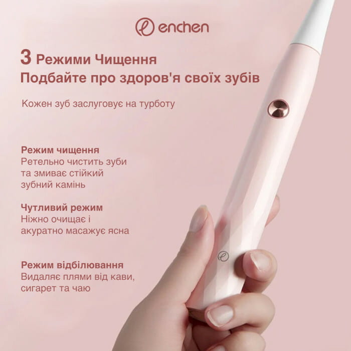 Зубна електрощітка Xiaomi Enchen T501 Pink