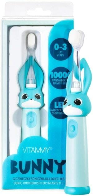 Зубна електрощітка Vitammy Bunny Light Blue (від 0 - 3 років)