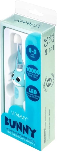 Зубная электрощетка Vitammy Bunny Light Blue (от 0 - 3 лет)