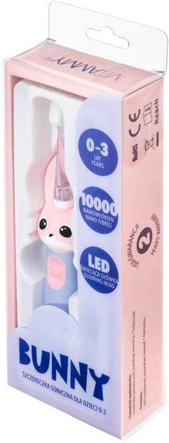 Зубна електрощітка Vitammy Bunny Light Pink (від 0 - 3 років)