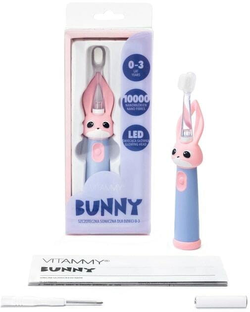 Зубна електрощітка Vitammy Bunny Light Pink (від 0 - 3 років)