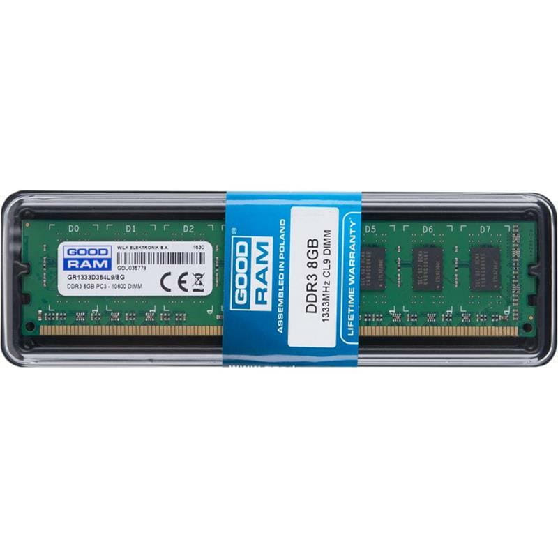 Модуль памяти DDR3 8GB/1333 GOODRAM (GR1333D364L9/8G)