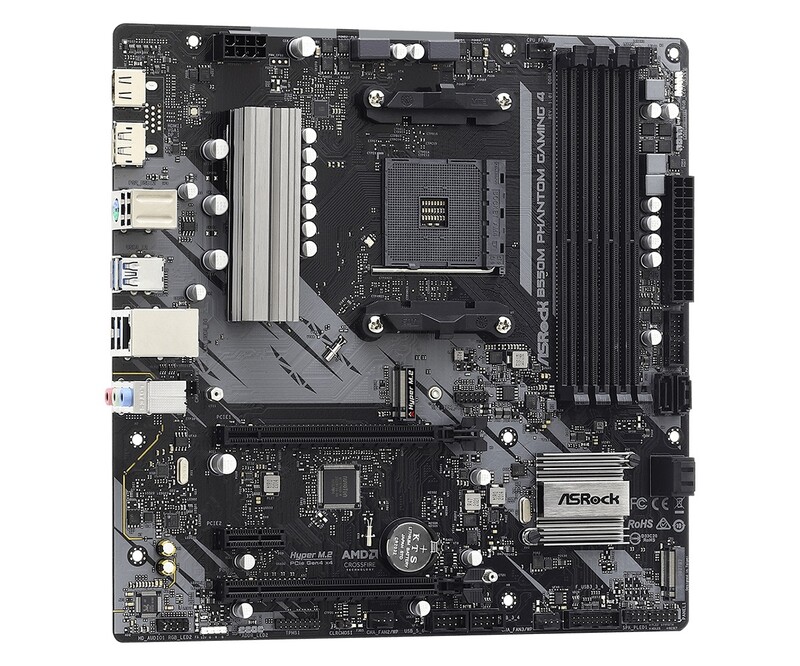 Материнская плата ASRock B550M Phantom Gaming 4 Socket AM4