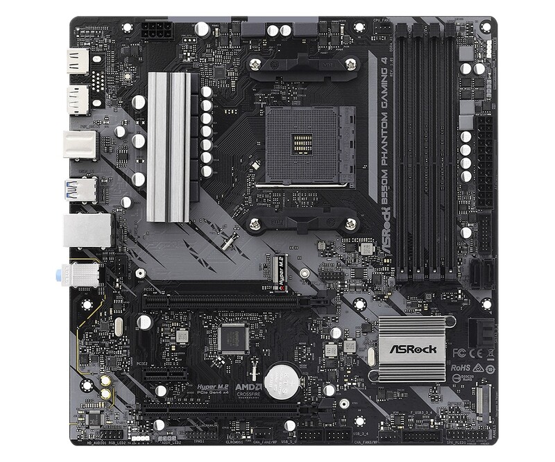 Материнская плата ASRock B550M Phantom Gaming 4 Socket AM4