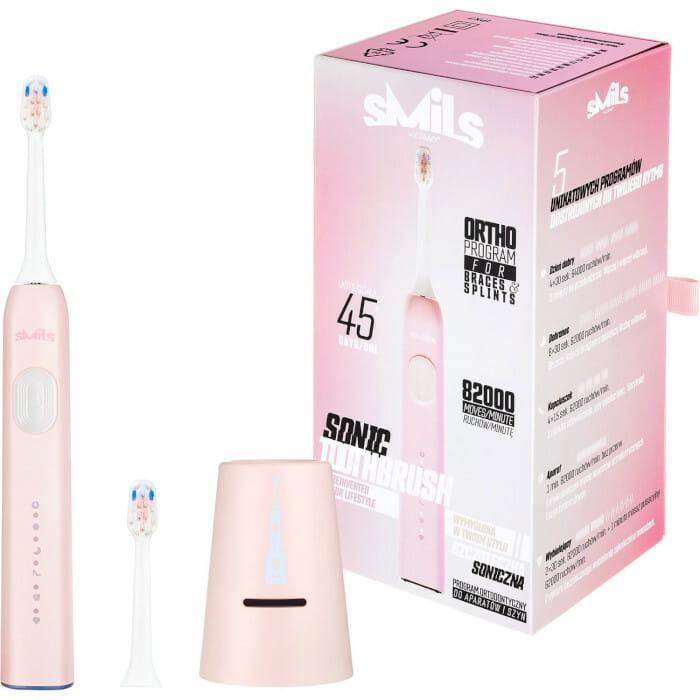 Зубна електрощітка Vitammy Smils Powder Pink