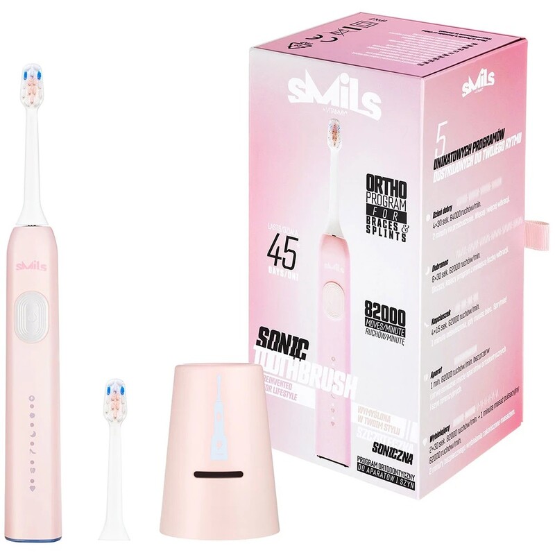 Зубна електрощітка Vitammy Smils Powder Pink