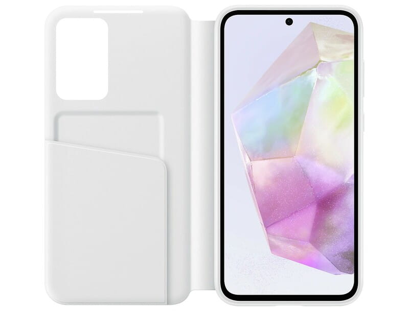 Чeхол-книжка Samsung Smart Clear View Cover для Samsung Galaxy A35 SM-A356 White (EF-ZA356CWEGWW)