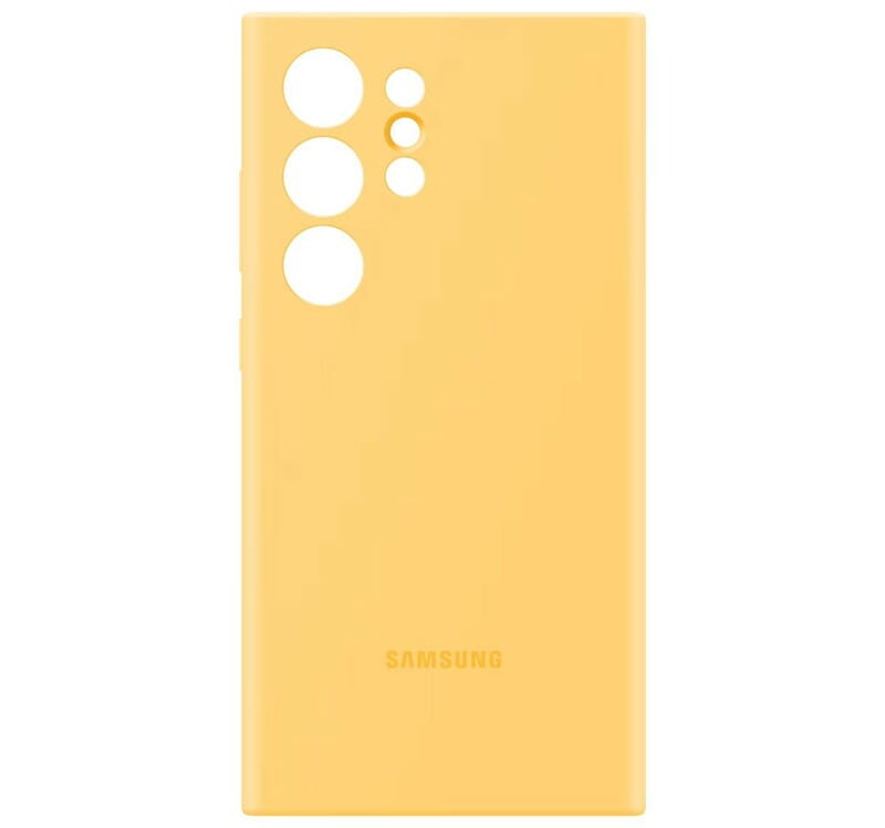Чехол-накладка Samsung Silicone Case для Samsung Galaxy S24 Ultra SM-S928 Yellow (EF-PS928TYEGWW)