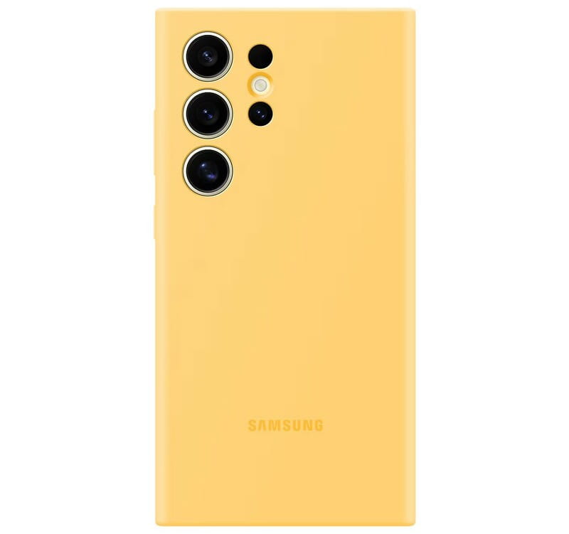 Чохол-накладка Samsung Silicone Case для Samsung Galaxy S24 Ultra SM-S928 Yellow (EF-PS928TYEGWW)