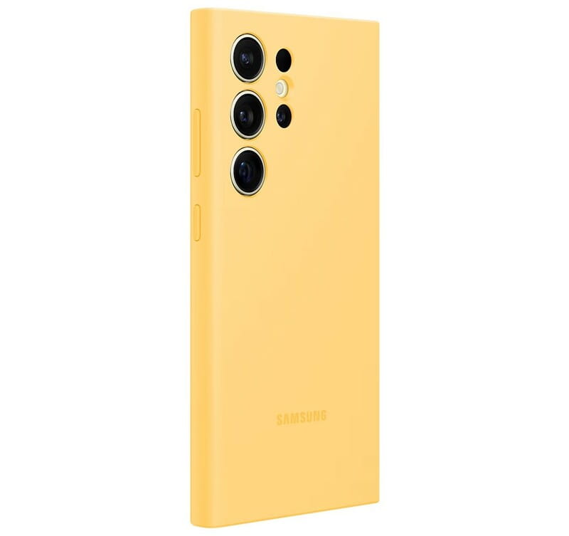 Чехол-накладка Samsung Silicone Case для Samsung Galaxy S24 Ultra SM-S928 Yellow (EF-PS928TYEGWW)