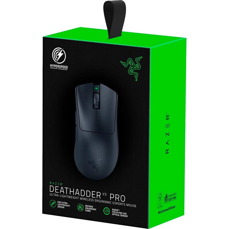 Миша бездротова Razer DeathAdder V3 Pro and HyperPolling Wireless Dongle (RZ01-04630300-R3WL)