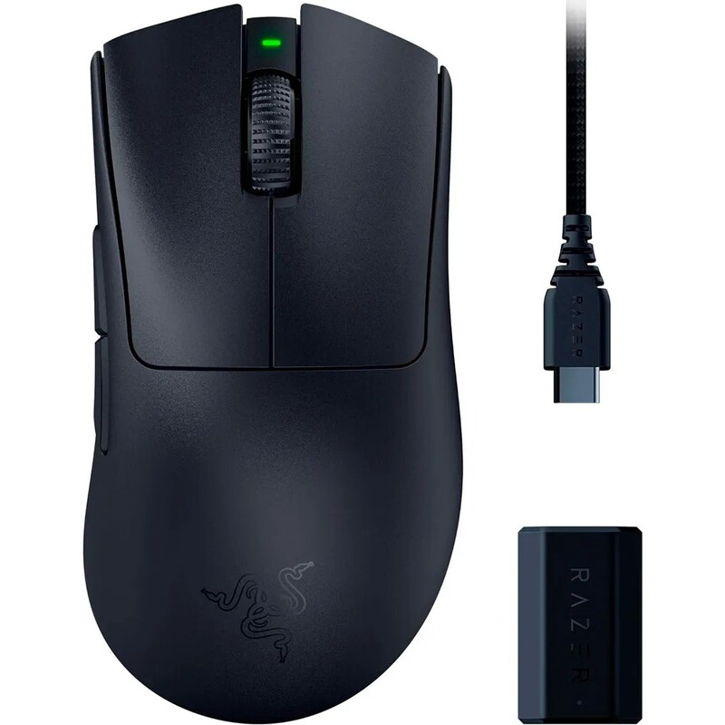 Миша бездротова Razer DeathAdder V3 Pro and HyperPolling Wireless Dongle (RZ01-04630300-R3WL)