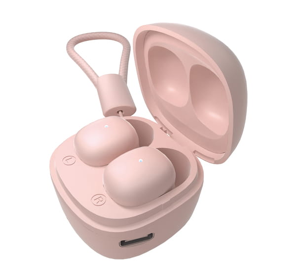 Bluetooth-гарнитура Ergo BS-530P Twins Nano 2 Pink