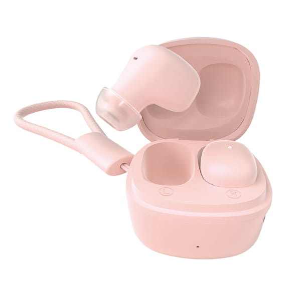 Bluetooth-гарнитура Ergo BS-530P Twins Nano 2 Pink