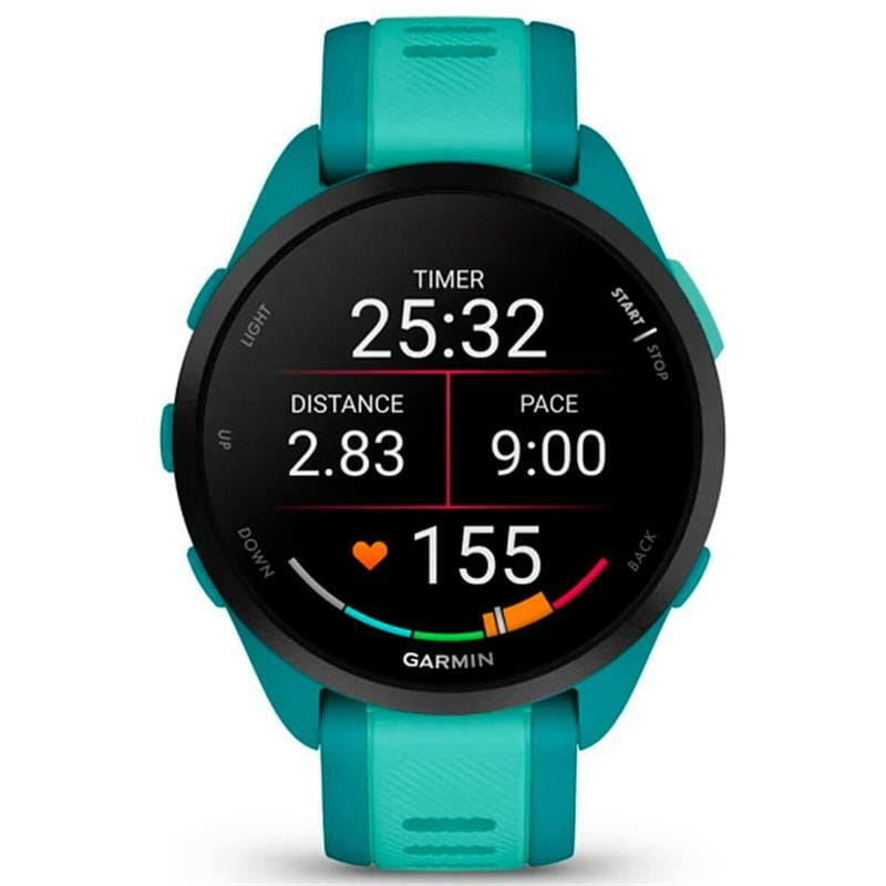 Смарт-годинник Garmin Forerunner 165 Music Turquoise/Aqua (010-02863-B2)