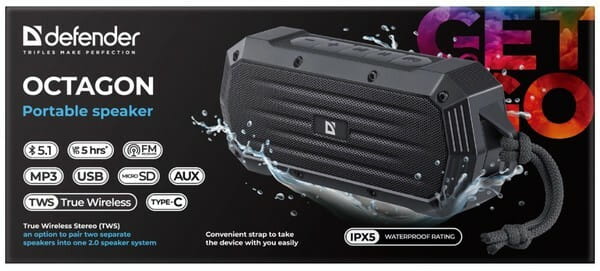 Акустическая система Defender Octagon Black (65039)