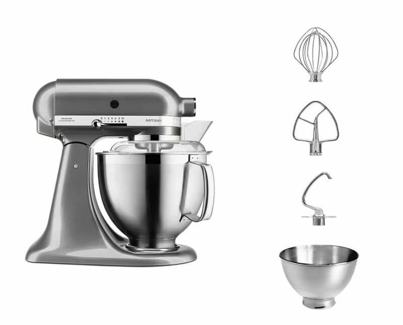 Кухонна машина KitchenAid Artisan 5KSM185PSEMS Silver Medallion