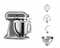 Фото - Кухонна машина KitchenAid Artisan 5KSM185PSEMS Silver Medallion | click.ua