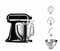 Фото - Кухонна машина KitchenAid Artisan 5KSM185PSEOB Black | click.ua