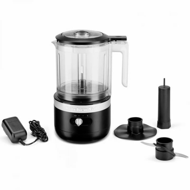 Кухонний мінікомбайн KitchenAid 5KFCB519EBM матовий чорний