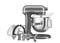 Фото - Кухонна машина KitchenAid Artisan 6.6 л Silver Medallion (5KSM70SHXEMS) | click.ua