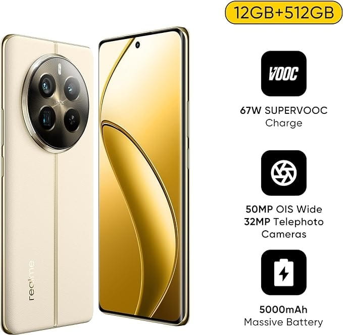 Смартфон Realme 12 Pro 5G 12/512GB (RMX3842) Dual Sim Navigator Beige