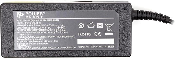 Блок живлення PowerPlant для ноутбука Fujitsu 220V, 19V 60W 3.16A, 6.5х4.4 (KD00MS0018)