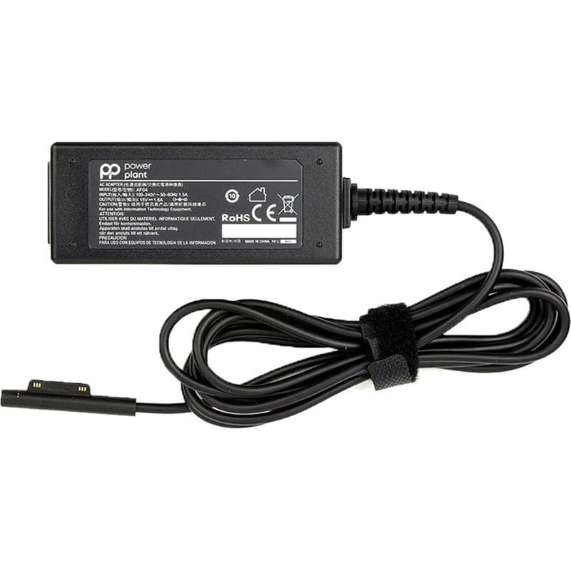 Блок питания PowerPlant для ноутбука Microsoft 220V, 15V 24W 1.6A, MS4 (MI24CMS4)
