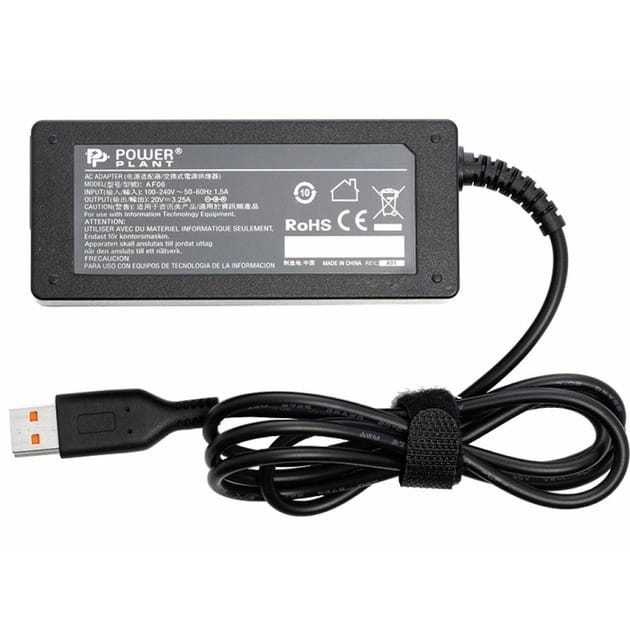 Блок питания PowerPlant для ноутбука IBM/Lenovo 220V, 20V 65W 3.25A, Yoga3 (IB65HYOGA)
