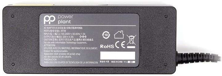 Блок питания PowerPlant для ноутбука Lenovo 220V, 20V 90W 4.5A, 4.0х1.7 (IB90H4017)