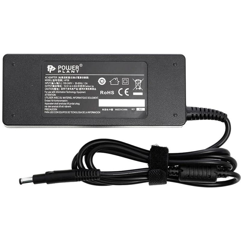 Блок живлення PowerPlant для ноутбука HP 220V, 19.5V 90W 4.62A, 4.8х1.7 (HP90G4817)
