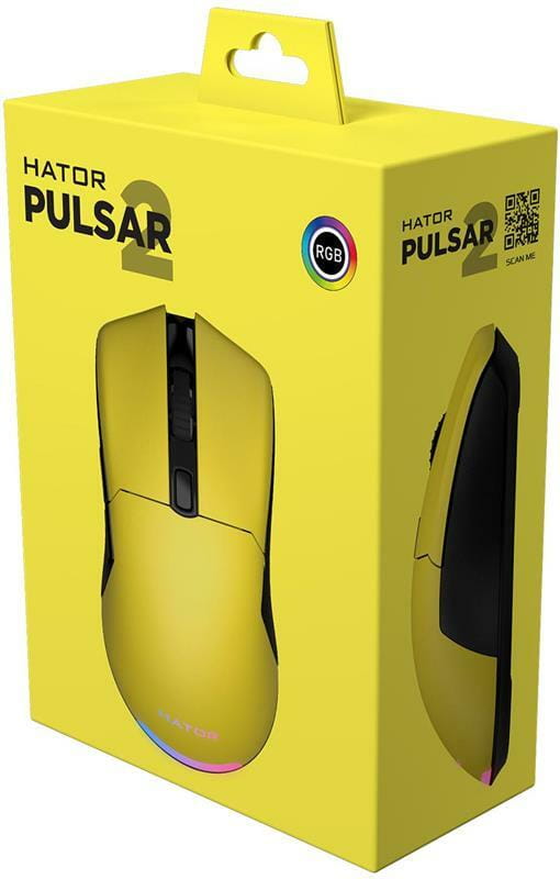 Мышь Hator Pulsar 2 Yellow (HTM-512)