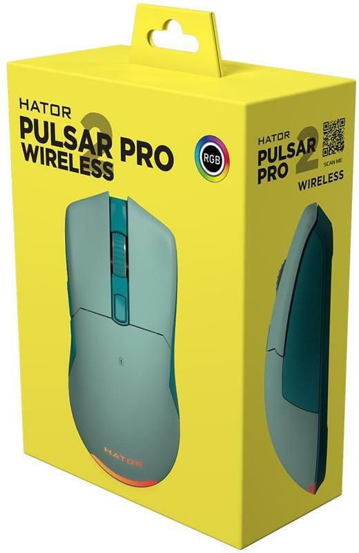 Мышь беспроводная Hator Pulsar 2 Pro Wireless Mint (HTM-533)