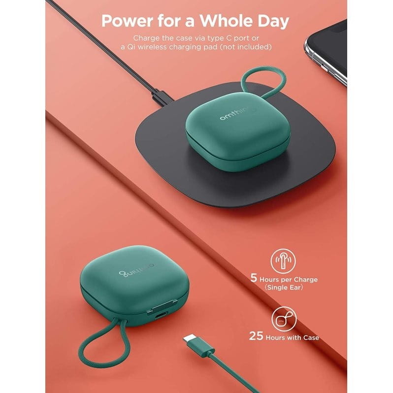 Bluetooth-гарнитура Omthing Airfree Pods TWS EO005 Green