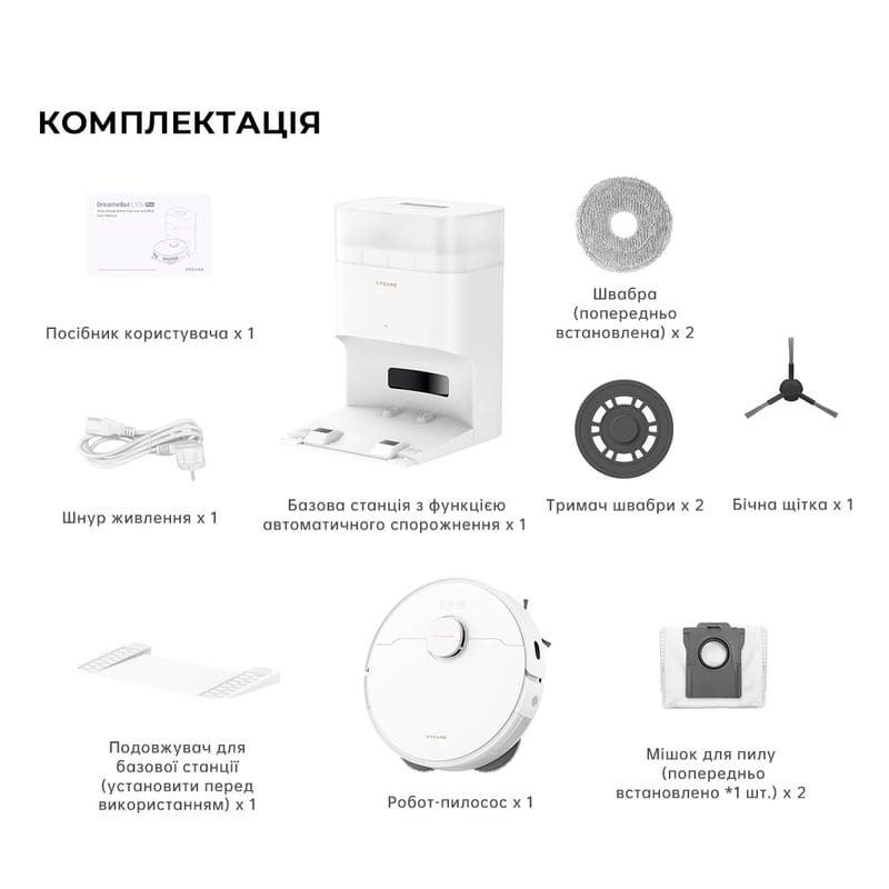 Робот-пилосос Dreame Bot L10s Plus (RLL42SD)