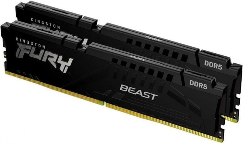 Модуль пам`яті DDR5 2x32GB/6000 Kingston Fury Beast Black (KF560C40BBK2-64)