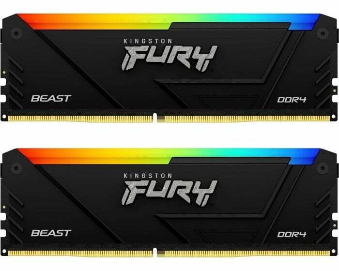 Модуль памяти DDR4 2x16GB/3200 Kingston Fury Beast RGB (KF432C16BB2AK2/32)