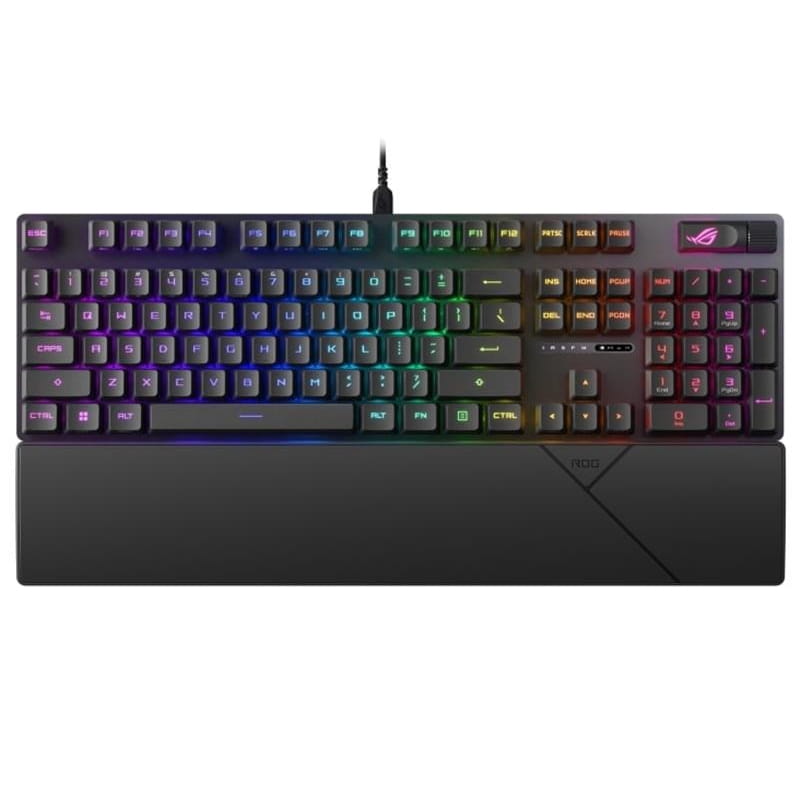 Клавіатура Asus ROG Strix Scope II RX Red EN/UK RGB Black (90MP0350-BKMA00)