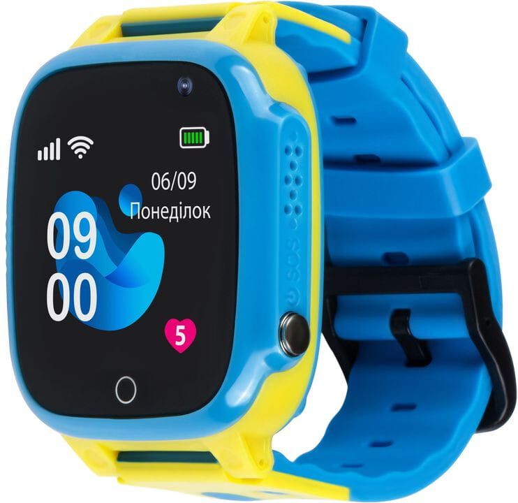 Дитячий смарт-годинник AmiGo GO008 Glory GPS WiFi Blue Yellow