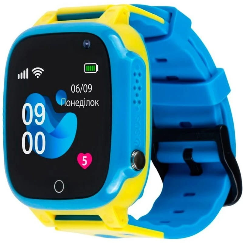 Детские смарт-часы AmiGo GO008 Glory GPS WiFi Blue Yellow