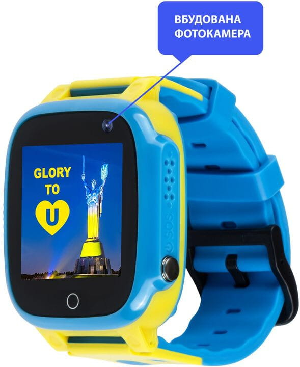 Детские смарт-часы AmiGo GO008 Glory GPS WiFi Blue Yellow
