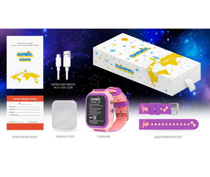 Детские смарт-часы Garmix PointPRO-200 4G/GPS/WiFi Pink