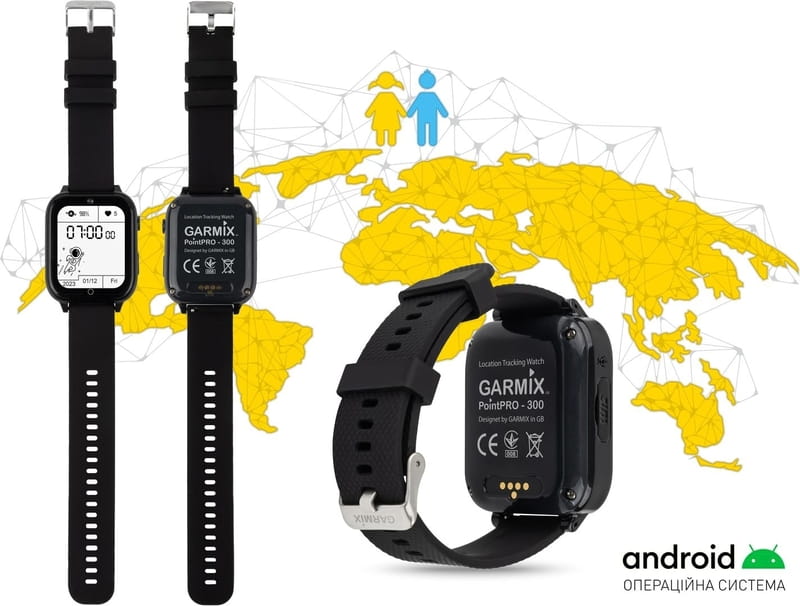 Дитячий смарт-годинник Garmix PointPRO-300 4G/GPS/WiFi Black