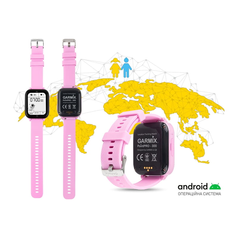 Дитячий смарт-годинник Garmix PointPRO-300 4G/GPS/WiFi Purple