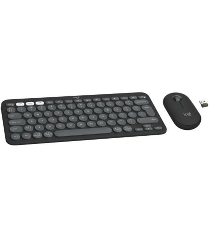 Комплект (клавиатура, мышь) беспроводной Logitech Pebble 2 Combo Graphite (920-012239)