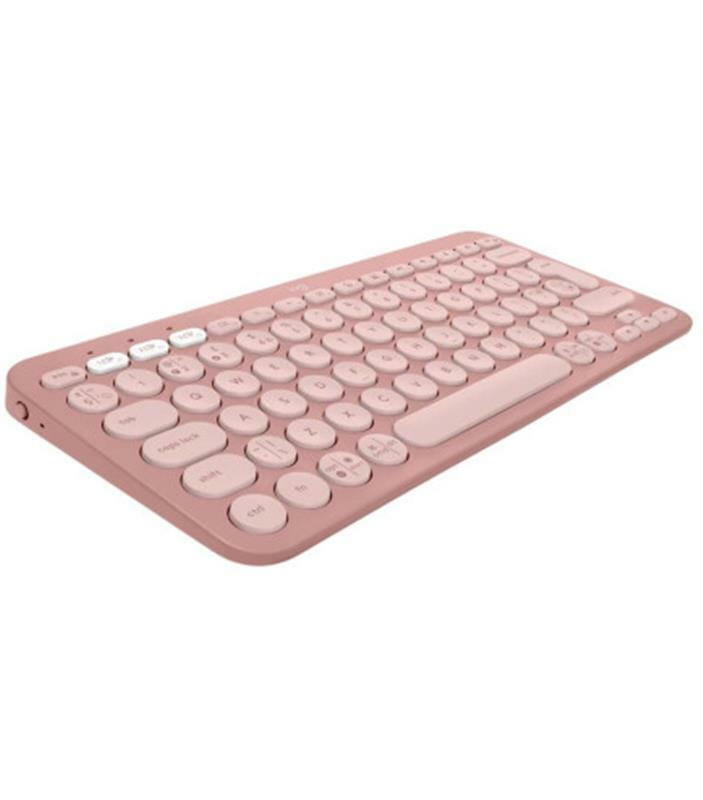 Комплект (клавиатура, мышь) беспроводной Logitech Pebble 2 Combo Rose (920-012241)